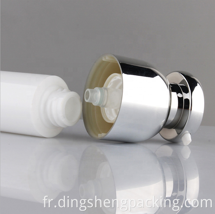 Plastic White Cosmetics Serum Airless Lotion Pump Bottle